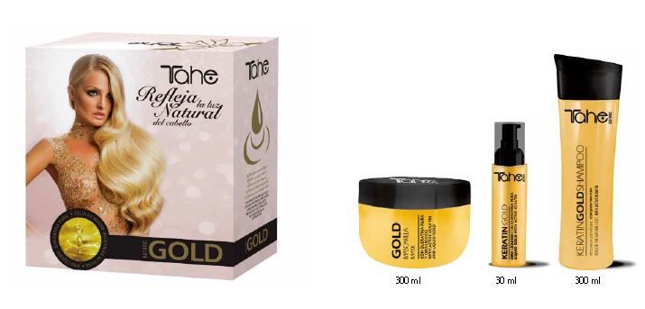 Botanic Gold домашний набор шампунь + маска + Keratin gold (300 + 300 +30мл) TAHE