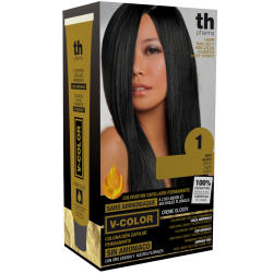 Краска для волос V- color no. 1 (черный) - домашний комплект+шампунь и маска бесплатно