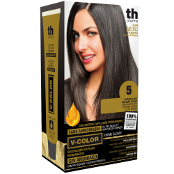 Краска для волос V- color no. 5 (светло-коричневый) - домашний комплект+шампунь и маска бесплатно