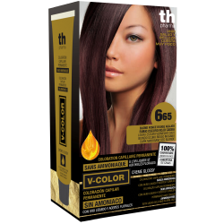 Краска для волос V- color no.6.65 (темный махагон кра) - домашний комплект+шампунь и маска бесплатно