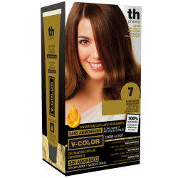 Краска для волос V- color no.7 (средне-русый)-домашний комплект+шампунь и маска бесплатно