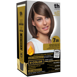 Краска для волос V- color no.7.35 (средний золотой....)домашний комплект+шампунь и маска бесплатно TH Pharma
