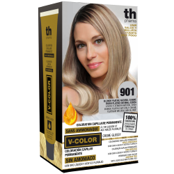 Краска для волос V- color no.901 ( супер платиновый пепел)-домашний комплект+шампунь и маска бесплат
