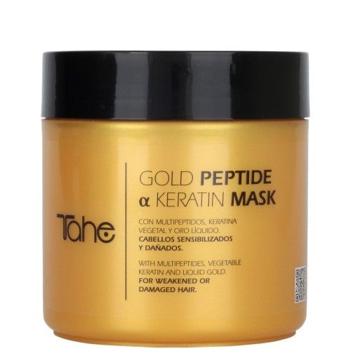 GOLD PEPTIDE MASK с мультипептидами для слабых и поврежденных волос (400 мл) TAHE